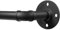 DEFYNEE Curtain Poles for Eyelet Curtains, 80-305cm Black Curtain Pole Metal 25mm Diameter Adjustable Industrial Curtain Pole, Indoor/Outdoor Curtain Poles for Bedroom, Living room, Office