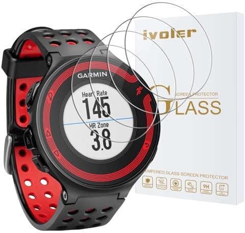 ivoler 4 Piezas Protector de Pantalla para Garmin Fenix 8 51mm Amoled/Solar/Sapphire Solar (No para Garmin Fenix 8 43mm y 47mm), Cristal Vidrio Templado Anti-Arañazos, Dureza 9H, HD Transparente
