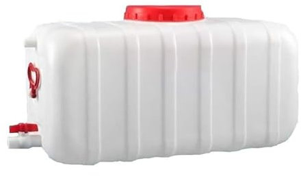 GQZJY Tanica con Rubinetto Campeggio Grande capacità tanica per Acqua Quadrata plastica Serbatoio per Acqua Potabile per Roulotte Camper Campeggio(Size:110L)