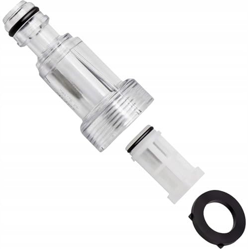 Rosfix Filtre d’Eau pour Nettoyeur Haute Pression – Filetage 3/4 Femelle vers Raccord Rapide | Lavable, Anti-Sable et Rouille | Pour Robinet et Tuyau | Accessoire Jardin