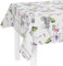 LILENO HOME Tischdecke abwaschbar als Meterware 220x140cm (Schnittkante) in Lavendel-Garten Motiv - Wachstuchtischdecke wasserabweisend ideal als Tischtuch o. Tischläufer für Bierzeltgarnitur