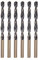 Misuyue Juego de 6 brocas de metal HSS de 3 mm, brocas Jobber de carburo HSS para metal, acero inoxidable, aleación de aluminio, brocas para madera