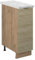 Vicco Apothekerschrank Fame-Line, Eiche Paneel, 30 cm, AP Marmor