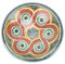 ARTIGIANATO VULCANO Piatto Decorativo Marocchino in Ceramica Dipinto a Mano, Diametro 40 cm
