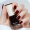 Dark Burgundy Red Nail Polish - Breathable, No UV Needed Cherry Red Varnish for Manicures and DIY Nail Art at Home or Salon - Ideal for Women