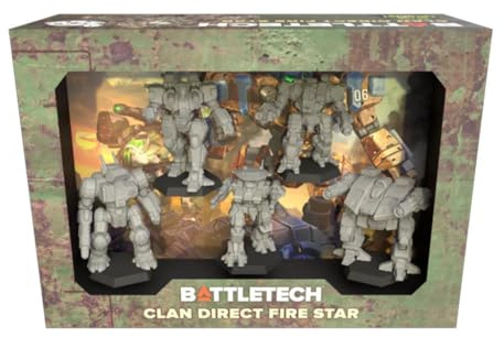 BattleTech | Miniatures | Clan Direct Fire Star | Expansion | Miniature Game | Catalyst Game Labs | Ages 14+, Nicht Zutreffend