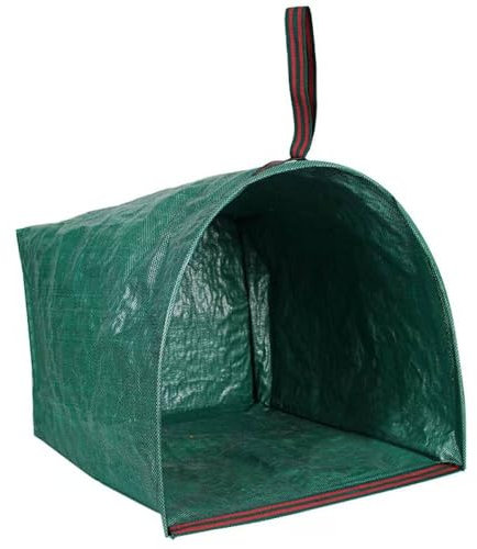 RISETEX Gartenmüllsack, 150 Liter, für Laub und Gartenabfälle– Laubsack, Gartensack,Stabil Schaufelform mit Traggriffen