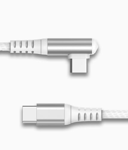 Câble Coudé Renforcé USB C/USB C 2m 60W Blanc - Garanti à Vie Force Power Lite