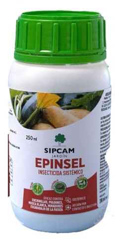 Epinsel - Sipcam. Insecticida sistemico de amplio aspectro a base de Acetampird 0.5%. Contra pulgon, mosca blanca y escarabajos (250ml)
