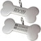 Chapa de Identificación Personalizada para Perros y Gatos – Placa Grabada de Acero Inoxidable con Nombre y Teléfono – Ideal para Mascotas Pequeñas, Medianas y Grandes (Hueso acero 27 cm)