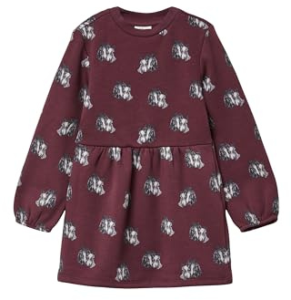 s.Oliver Thermofleece-Kleid mit All-Over-Print
