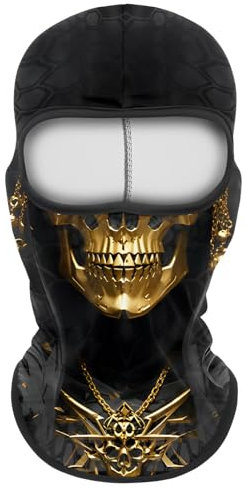CHBCD Sturmhaube, Totenkopf Maske Sturmmaske für Männer, Skull Skelett Maske Outdoor Reitmaske Halloween Cos Masken