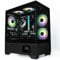 ionz Gaming PC - Desktop Computer, Ryzen 7 7800X3D, Radeon RX 9070 XT,32GB RAM 2TB NVMe SSD, 240mm AIO Liquid Cooling, Windows 11, 800W 80+ PSU, WiFi, (Aether Vision, Black)