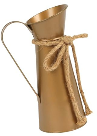 Brocca da latte in ferro antico con manico in metallo vintage per case coloniche, matrimoni, casa, centrotavola, decori, brocca in metallo vintage per fiori