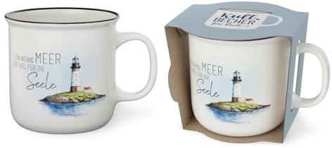 Kult-Becher Kaffeetasse Kaffee Tasse 0,25l Geschenk Thema: Küste & Meer (Leuchtturm - 9048631)
