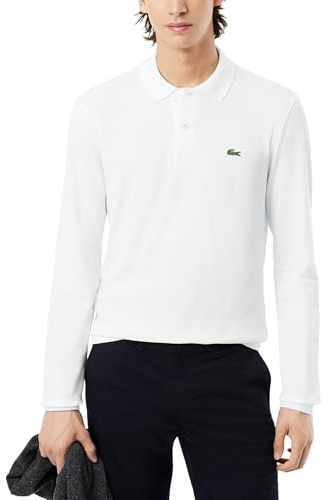 Lacoste Herren Poloshirt, Weiß (Blanc), XS (Herstellergröße: 2)