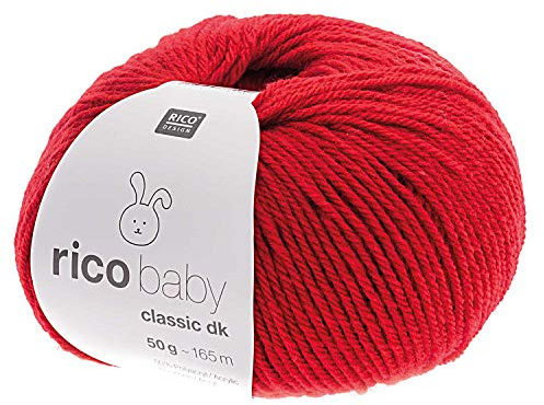 Rico Baby Classik DK, Babywolle zum stricken, Farbe 009 rot Produktname
