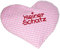 Herzkissen mit Spruch für Babys Wärmekissen mit Rapssamen Rapskissen mit Spruch Körnerkissen Personalisiertes Kissen zum wärmen, Größe: ca.15x17cm (Rosa Kleiner Schatz)