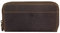 Greenburry Vintage Damengeldbörse Leder Portemonnaie antikbraun | 19 x 10x4cm