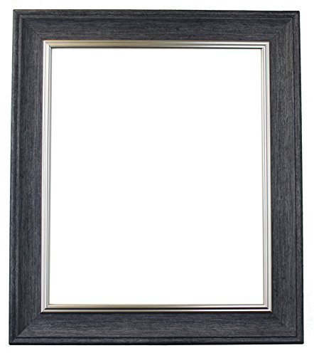 FRAMES BY POST Scandi Vintage Charcoal Grey Picture Photo Frame 9 x 6 inch