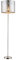 Design Steh Leuchte Stoff Decken Fluter Lese Stand Lampe silber glänzend Globo 15188S