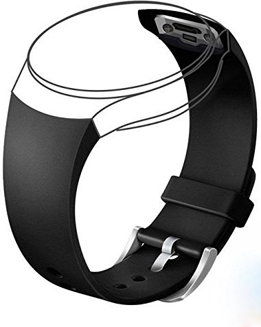 NEO+ Ersatzarmband kompatibel mit Samsung Galaxy Gear S2 SM-R720 (schwarz)