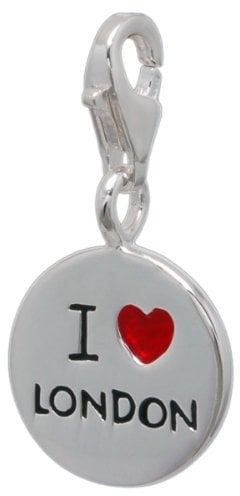 Melina Damen-Charm Anhänger I LOVE LONDON 925 Sterling Silber 1801457