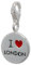 Melina Damen-Charm Anhänger I LOVE LONDON 925 Sterling Silber 1801457