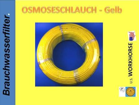 10 METER FREIE FARBWAHL Stück, Side by Side, Kühlschrankschlauch, 6 mm Wasserschlauch WEISS, GELB, BLAU, ROT - IHRE WAHL 1/4 Zoll (6mm) für Side by Side Kühlschrank, Kühlschrankschlauch, 10 m am Stück, Wasserfilter, Osmoseschlauch (Gelb)