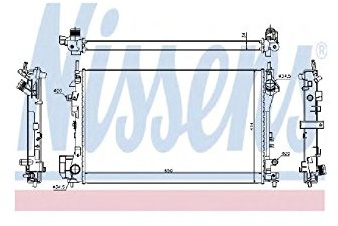 NISSENS Kühler, Motorkühlung 630742 | Kompatibel mit: OPEL SIGNUM CC, VECTRA C, VECTRA C Caravan, VECTRA C CC
