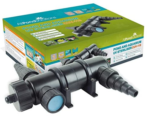 AllPondSolutions 18w UV Light Steriliser for Pond & Aquarium - CUV-118 Fish Tank & Pond Clarifier - Helps Remove Algae and Greenwater