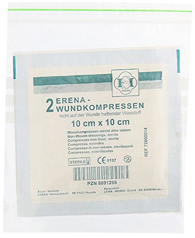 Erena Steril Vlieskompressen 10x10 cm