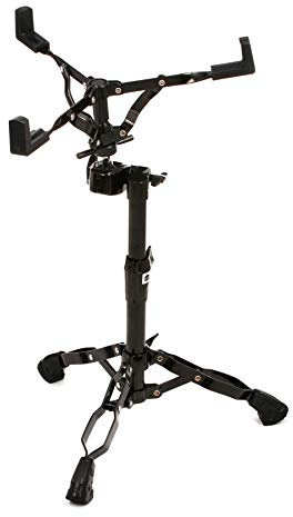 Mapex Snare-Ständer (S800EB) - Metall, Doppelstrebige Beine, Memory-Locks, Schwerlastrohre, Verchromt schwarz