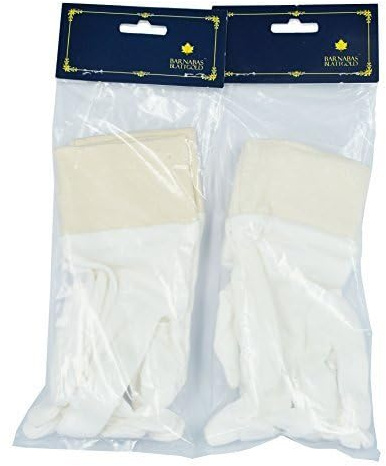 BARNABAS BLATTGOLD: Cotton Gold Leaf Gilding Gloves - Perfect Snug Fit - Maximize Feeling in Fingers - 2 Pairs