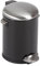 EKO Belle Deluxe Step Bin 5L, Metal, Black, 27.2 x 23.7 x 30 cm
