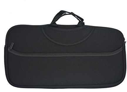 Case Wonder Portable Printer Pouch, Black Soft Neoprene Carrying Case/ Portable Protection Travel Sleeve Cover Pouch Bags for Canon PIXMA iP110/ HP OfficeJet 100/ 150/ H470/ Epson WorkForce WF-100/ Wireless Inkjet Mobile Printer/Mobile Photo Printer and Power Adapter & Cable