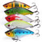 Sougayilang Esche da Pesca Hard Bait Crankbait con Gancio Treble Life-Like Swimbait Esca per la Pesca Deep Diver Lure