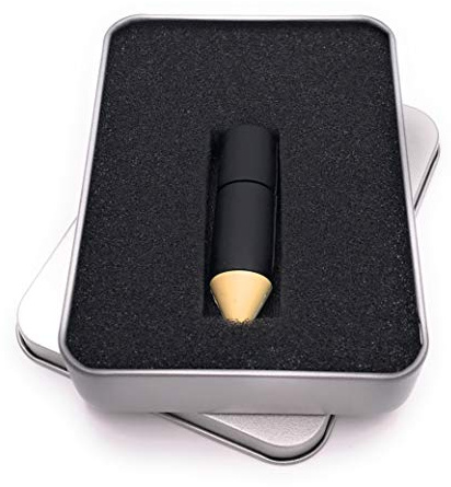 Onwomania Bleistift Stift Buntstift Holz schwarz USB Stick in Alu Geschenkbox 32 GB USB 2.0
