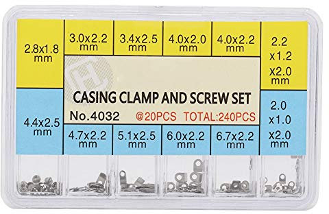 Qiterr Watch Securing Screw, Watch Casing Clamp Movement Repair Adapter Securing Screw Washer for ETA2824 2834 2826 2836