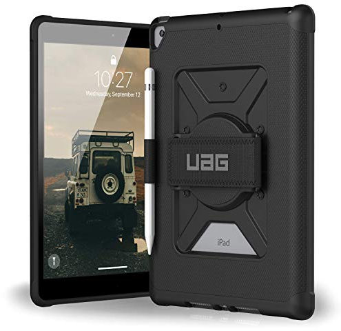URBAN ARMOR GEAR UAG iPad 10,2 pollici (8a generazione, 2020) e (7° generazione 2019) Custodia con tracolla, Metropolis Piuma Leggero Robusto Military Drop Testato Cover Protettiva con Apple, Nero