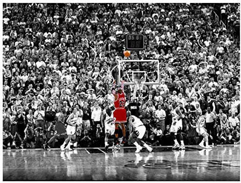 MZCYL Poster and Prints Michael Jordans 1998 Chicago Bulls Wohnzimmer Sport Poster Wandbild Home Decor Leinwand Malerei Rahmenlos 40cmx60cm NE471K