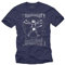 Musik T-Shirts mit Gitarre Leonardo DA Vinci Blau Männer XXL