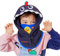 Azarxis Kinder Balaclava, Sturmhaube Winter Mütze Schalmütze Nackenschutz für Mädchen und Jungen (DE/NL/SE/PL, Alphanumerisch, Einheitsgröße, 01 Navy blau - Dinosaurier)