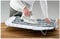 Table Top Ironing Board, Space Saving Folding Legs Lightweight Design, 100% Cotton Cover, 70x30x14cm