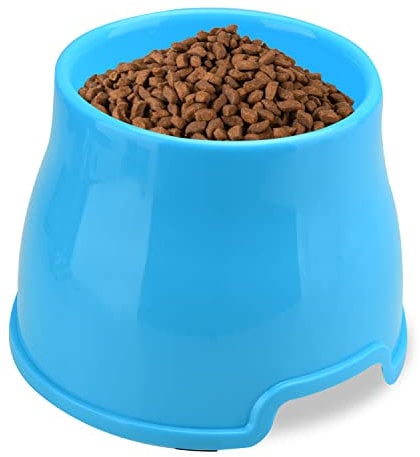 Gamelle pour Chien à Longues Oreilles - Gamelle surélevée pour Nourriture et Eau - Grande gamelle antidérapante - Gamelle surélevée pour Chiens de Petite, Moyenne et Grande Taille (L, Bleu)