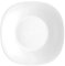 Bormioli Rocco ‘Parma’ White Soft Square Pasta Bowls/Soup Plates Set – Strong Tempered Opal Glass – Microwave & Dishwasher-Safe – Luxury Italian Tableware (4)