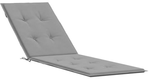 INLIFE Liegestuhl-Auflage Grau (75+105) x50x3 cm,0.83kg,314174