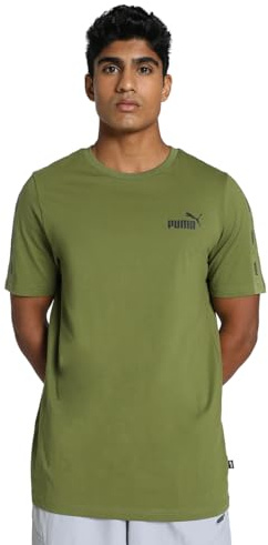 PUMA ESS+ Tape Tee Olive Green