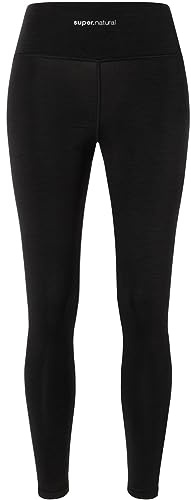 Super.Natural Damen High Rise Tights, Jet Black, L