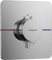 hansgrohe ShowerSelect Comfort Q, termostato empotrado , grifo con botón de seguridad (SafetyStop) a 40 °C, termostato para ducha y bañera, mezclador para 3 funciones, cromo